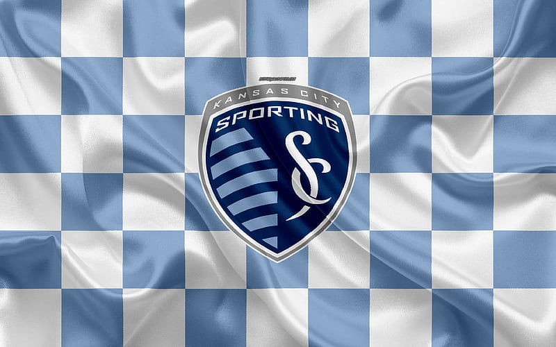 HD-wallpaper-sporting-kansas-city-logo-creative-art-blue-and-white-checkered-flag-american-soccer-club-mls-emblem-silk-texture-kansas-city-missouri-usa-football-major-league-soccer